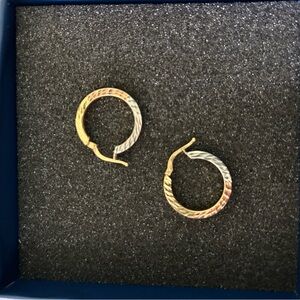 Tricolor Hoop Earrings MADE IN FLORENCE ITALY!!